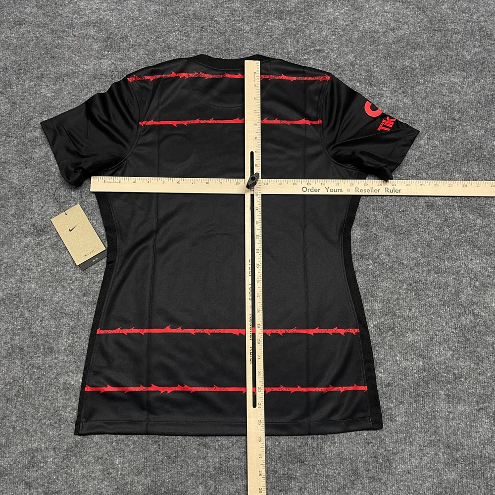 Portland Thorns Jersey Womens Black Red Medium Nike Home Kit NWLS Soccer Tik-Tok - Picture 11 of 15
